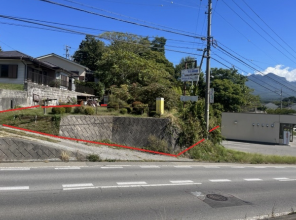 諏訪郡富士見町落合、土地の画像です