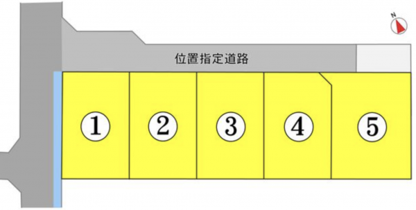 諏訪市城南、土地の間取り画像です