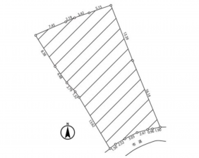 諏訪市、土地の間取り画像です