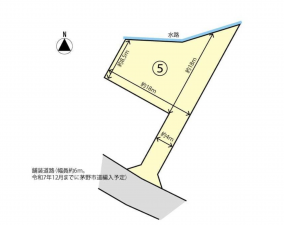 茅野市玉川、土地の間取り画像です
