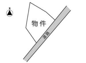 諏訪市、土地の間取り画像です