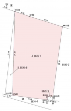 茅野市玉川、土地の間取り画像です