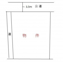 諏訪郡原村、土地の間取り画像です