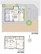 諏訪郡下諏訪町、中古一戸建ての間取り画像です