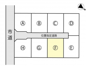 諏訪市、土地の間取り画像です