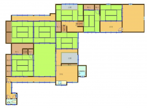 諏訪郡下諏訪町東山田、中古一戸建ての間取り画像です