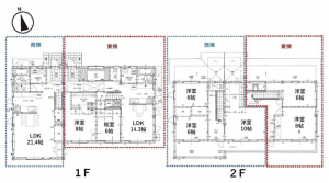 茅野市玉川、中古一戸建ての間取り画像です