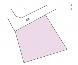 諏訪市湖岸通り、土地の間取り画像です