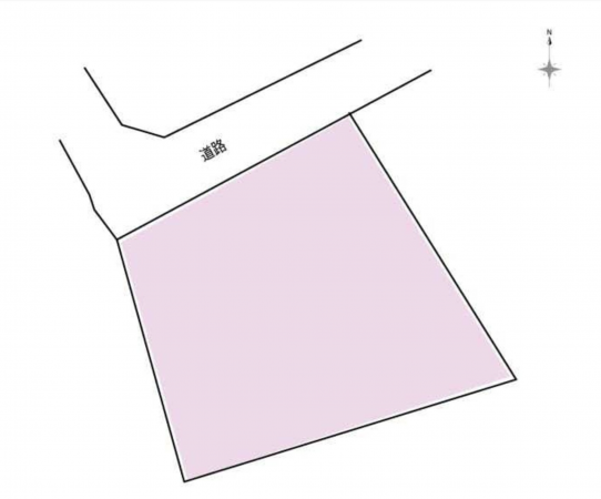 諏訪市湖岸通り、土地の間取り画像です