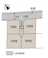 諏訪市高島、土地の間取り画像です