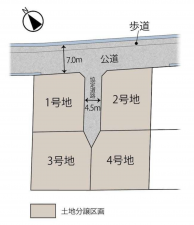 諏訪市高島、土地の間取り画像です