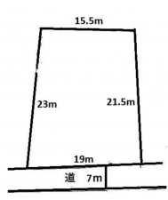 茅野市玉川、土地の間取り画像です
