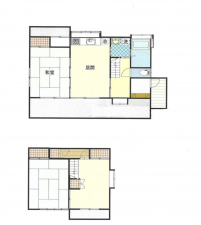 茅野市北山、中古一戸建ての間取り画像です