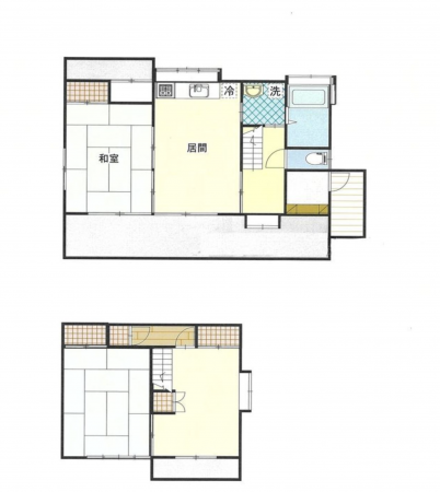 茅野市北山、中古一戸建ての間取り画像です