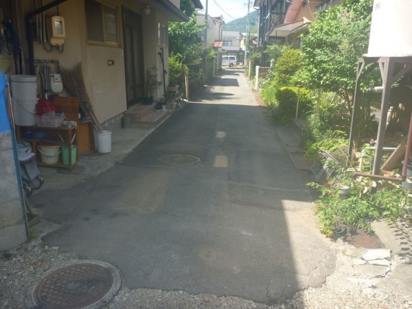 諏訪市湯の脇、土地の画像です