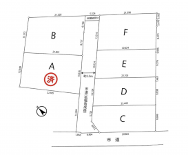 諏訪市、土地の間取り画像です