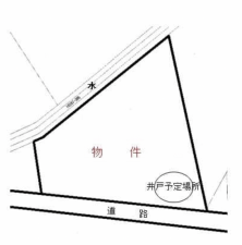 諏訪郡原村、土地の間取り画像です