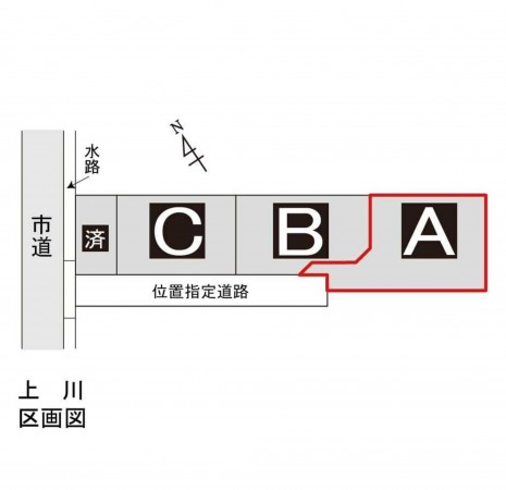 諏訪市上川、土地の画像です