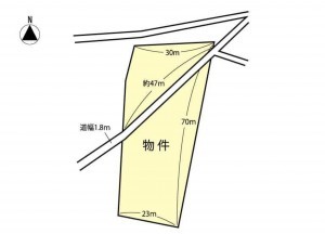 茅野市北山、土地の画像です