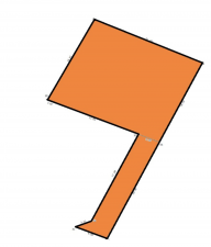 茅野市宮川、土地の間取り画像です