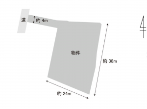 諏訪郡下諏訪町、土地の間取り画像です