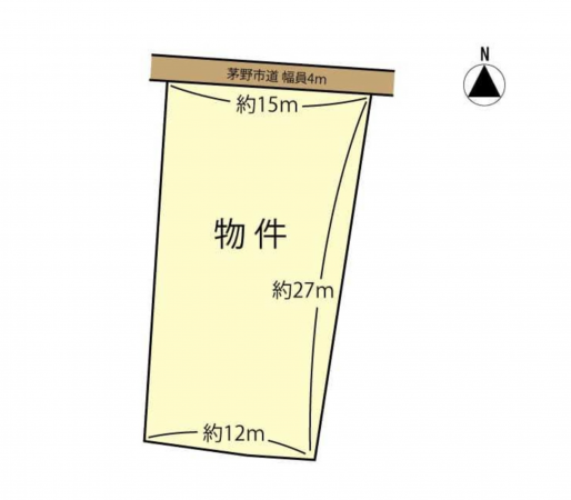 茅野市豊平、土地の間取り画像です