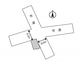 諏訪市清水、土地の間取り画像です