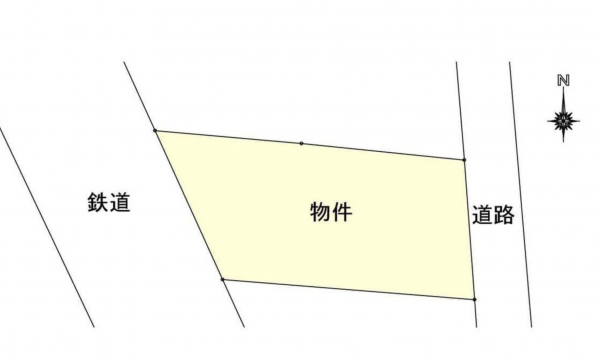 諏訪市大和、土地の間取り画像です