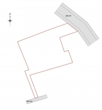 諏訪市、土地の間取り画像です