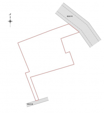 諏訪市、土地の間取り画像です