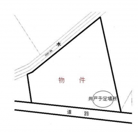 諏訪郡原村上里、土地の間取り画像です