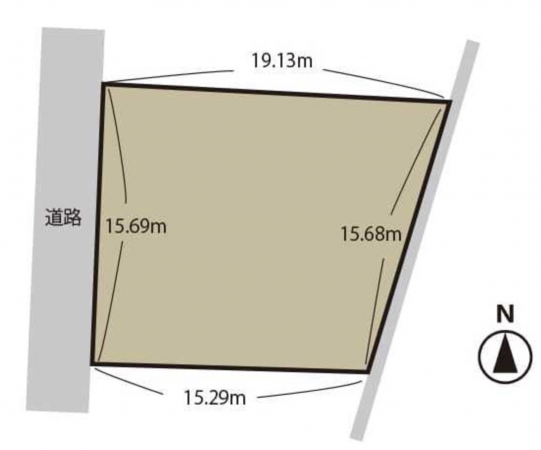 茅野市塚原、土地の間取り画像です