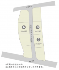 茅野市玉川、土地の間取り画像です