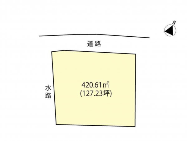 諏訪郡下諏訪町西赤砂、土地の間取り画像です