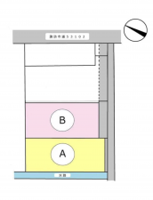 諏訪市、土地の間取り画像です