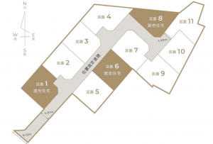 諏訪市渋崎、土地の間取り画像です