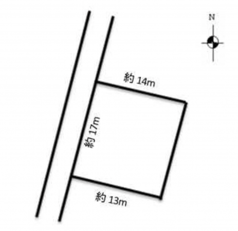 諏訪郡富士見町落合、土地の間取り画像です