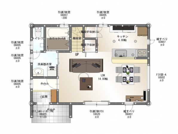 諏訪市、中古一戸建ての間取り画像です