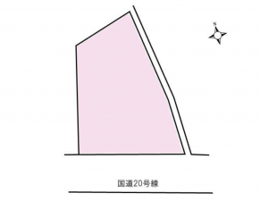 諏訪郡下諏訪町、土地の間取り画像です