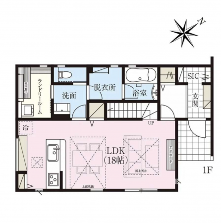 諏訪市、中古一戸建ての間取り画像です