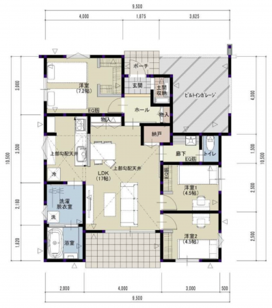 諏訪市渋崎、中古一戸建ての間取り画像です