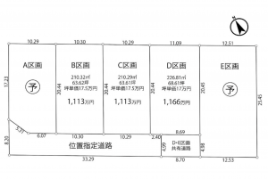 諏訪市上川、土地の間取り画像です