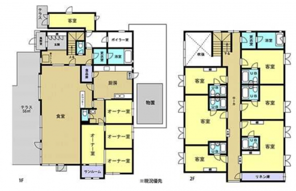 茅野市北山、中古一戸建ての間取り画像です