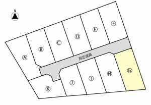 諏訪市上川、土地の間取り画像です