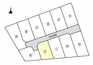 諏訪市上川、土地の間取り画像です