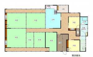 茅野市泉野、中古一戸建ての間取り画像です