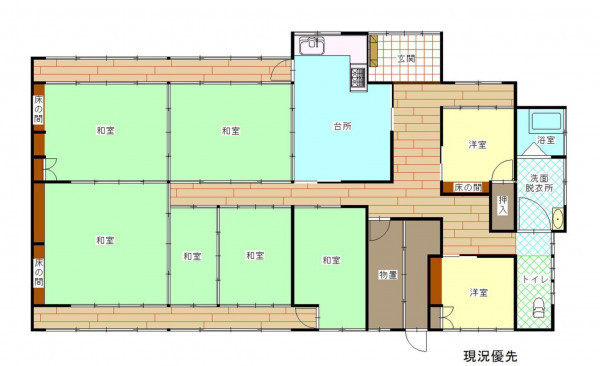 茅野市泉野、中古一戸建ての間取り画像です