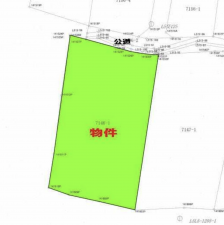 茅野市玉川、土地の間取り画像です