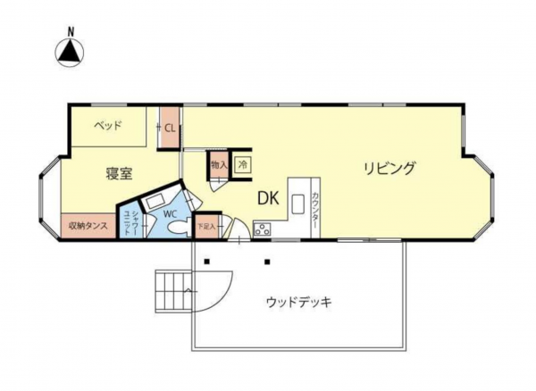 茅野市北山、中古一戸建ての間取り画像です