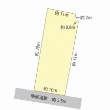 越前市味真野町、土地の間取り画像です